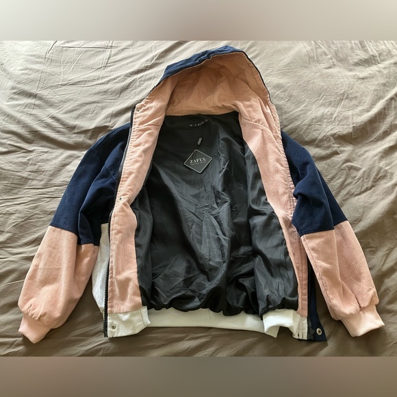 NWT Zaful corduroy color block jacket - Picture 3 of 6